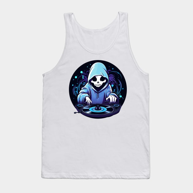 DJ Grim Reaper Tank Top by pako-valor